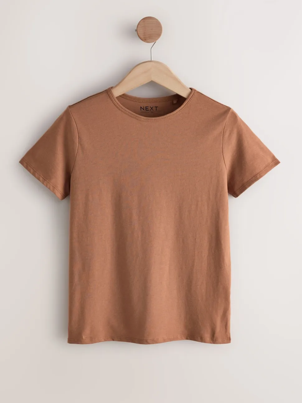 Aardse tinten - Set van 7 katoenen T-shirts met ronde hals voor alle dagen
