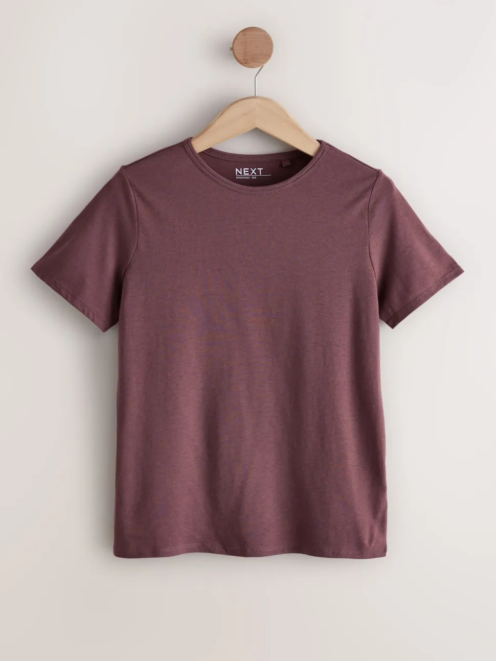 Aardse tinten - Set van 7 katoenen T-shirts met ronde hals voor alle dagen