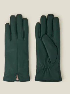 Accessorize - Leren handschoenen met voering van imitatiebont
