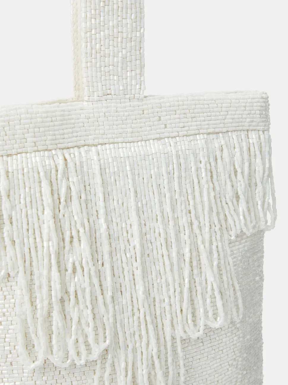 Accessorize Bridal Beaded Fringe Bag