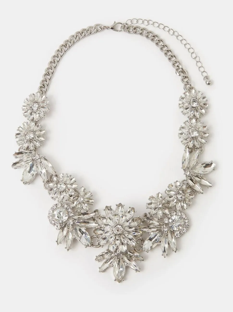 Accessorize Floral Crystal Statement Necklace