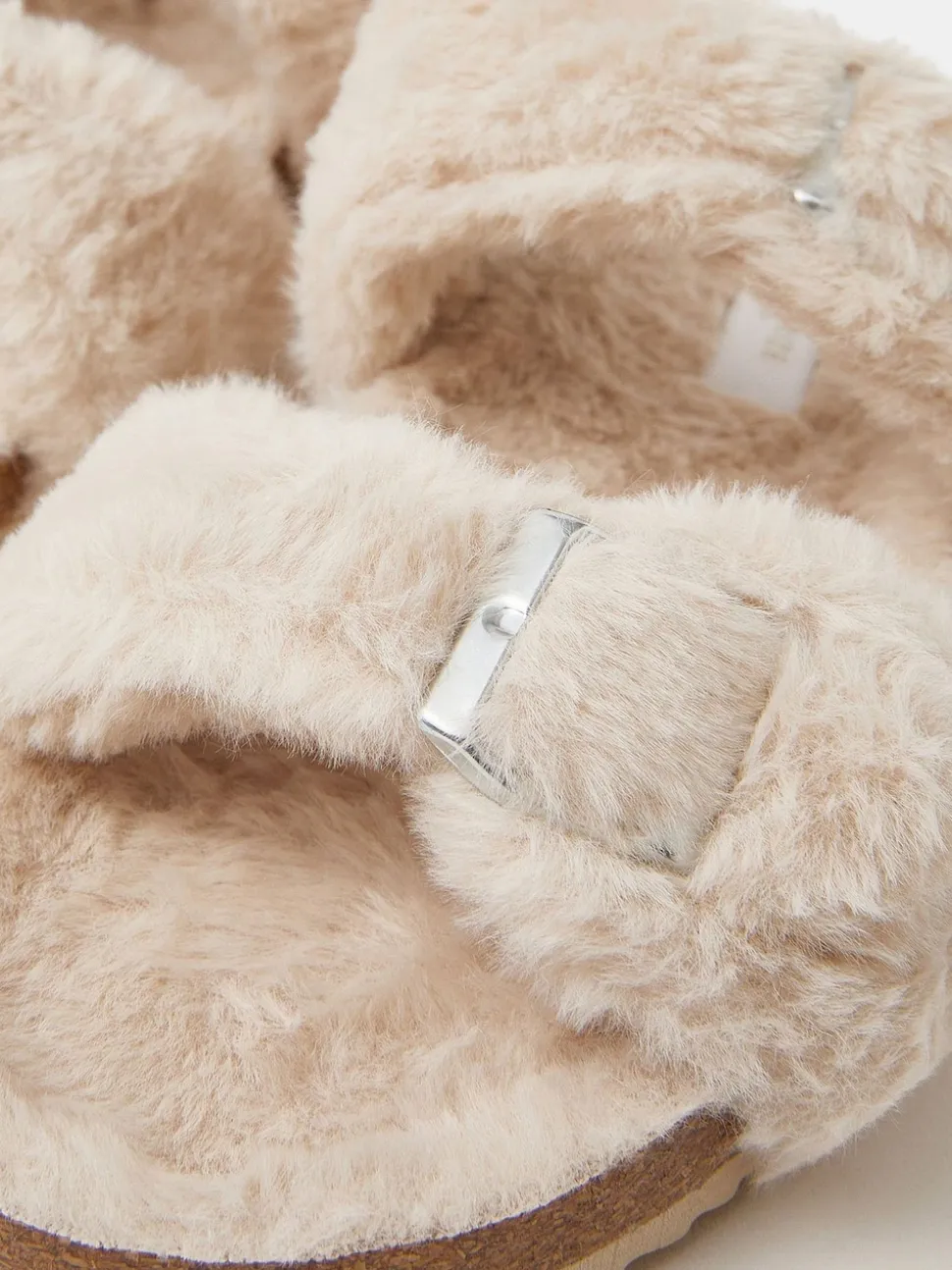 Accessorize Fluffy Buckle Slippers