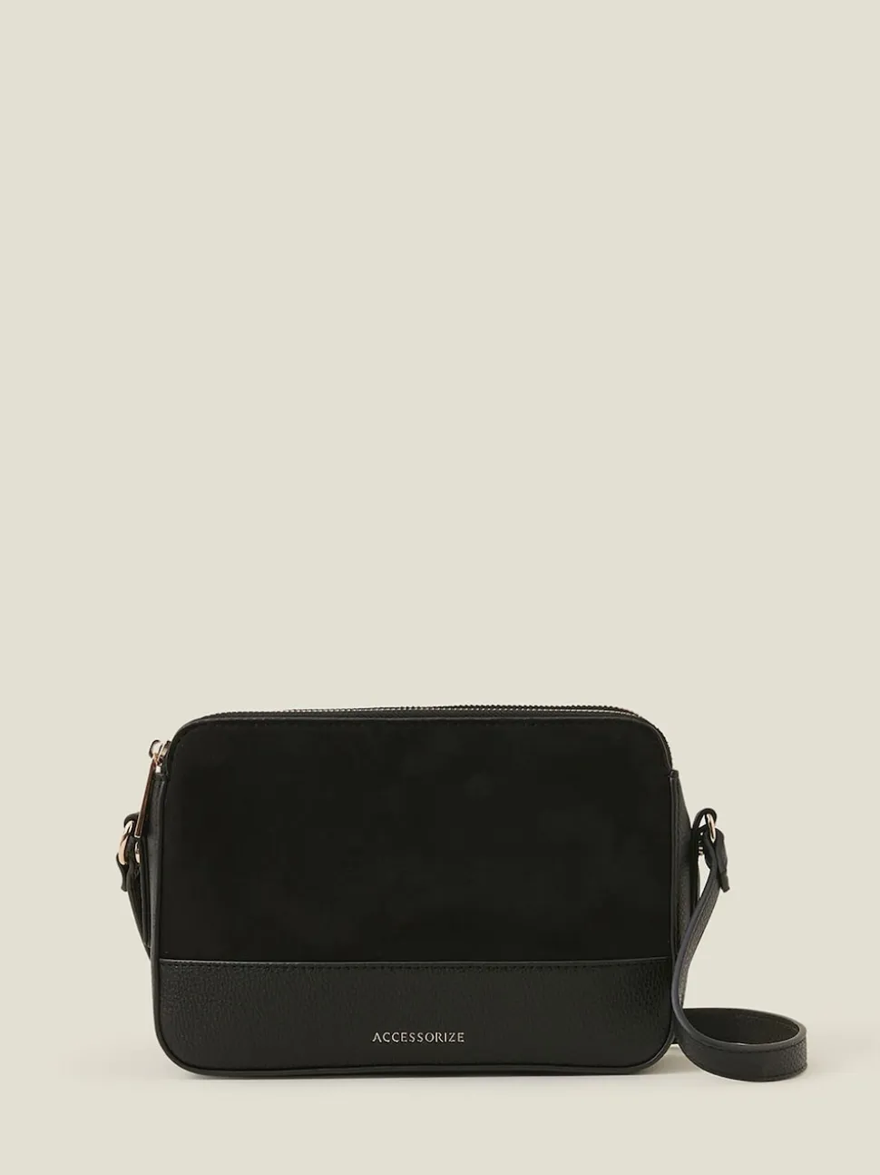Accessorize klassieke suèdeachtige crossbodytas