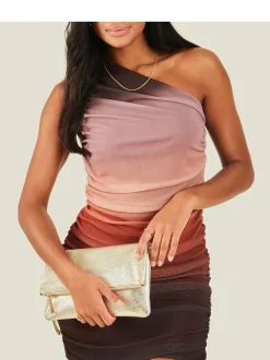 Accessorize Leather Fold Over Clutch