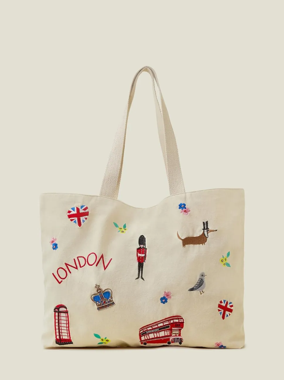 Accessorize London Embroidered Shopper Bag