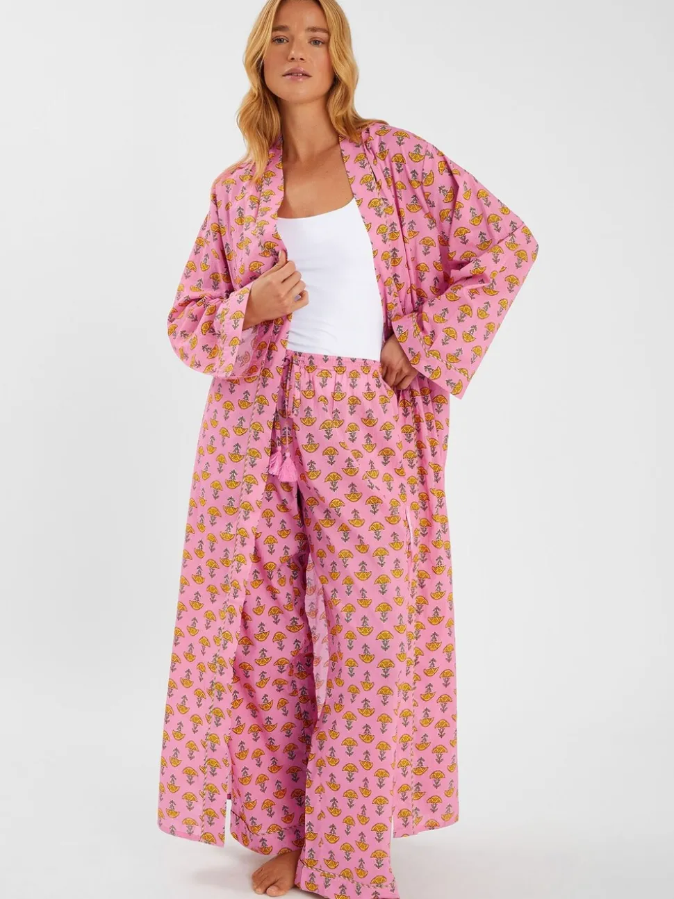 Accessorize Marigold Print Dressing Gown