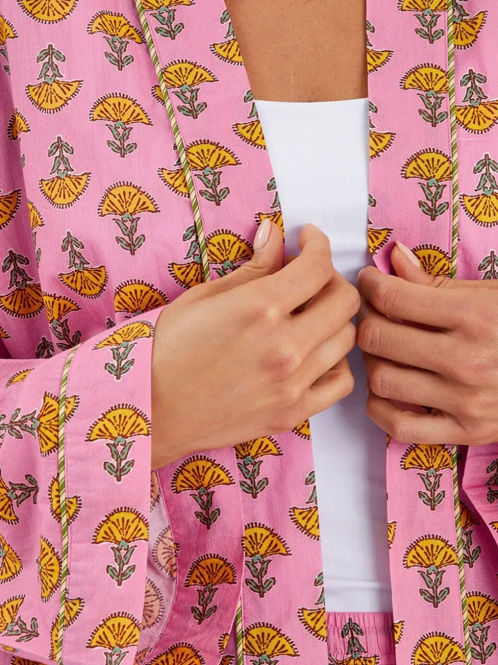 Accessorize Marigold Print Dressing Gown