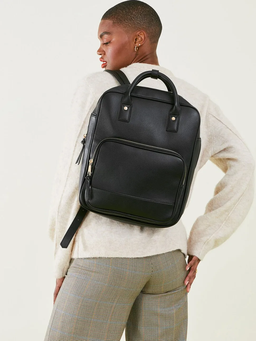 Accessorize Pocket Top Handle Backpack