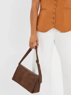 Accessorize Suede Shoulder Bag