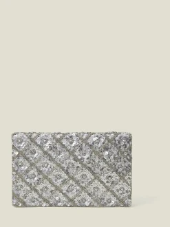 Accessorize Tianna Metallic Clutch tas