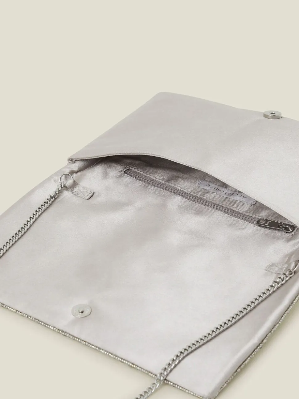 Accessorize Tianna Metallic Clutch tas