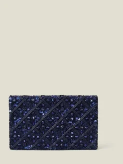 Accessorize Tianna Metallic Clutch tas