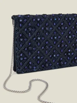 Accessorize Tianna Metallic Clutch tas