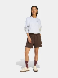 adidas 3 Stripe Studio Fleece Shorts
