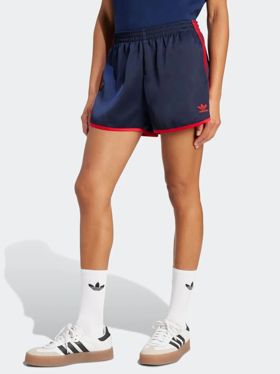 adidas Originals 3 Stripe Satin Sprinter Shorts