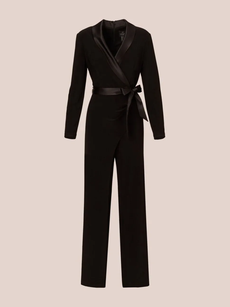 Adrianna Papell Jersey Combo Tuxedo Jumpsuit