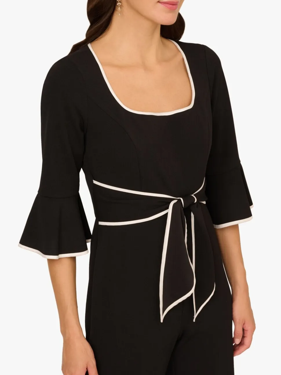 Adrianna Papell Ruffle Sleeve Jumpsuit