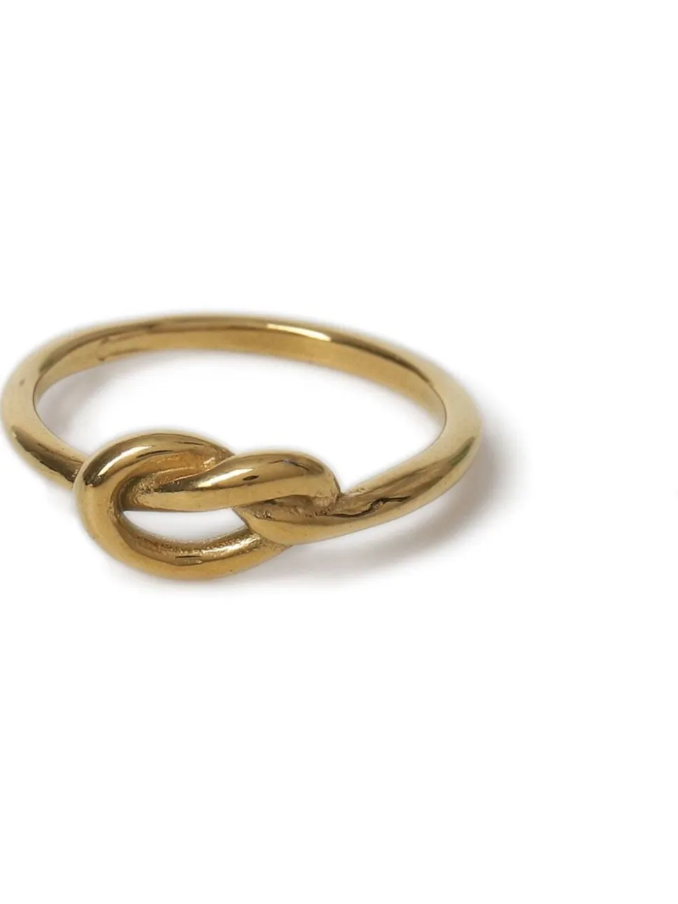 Aela Gold Tone Stainless Steel Knot Ring