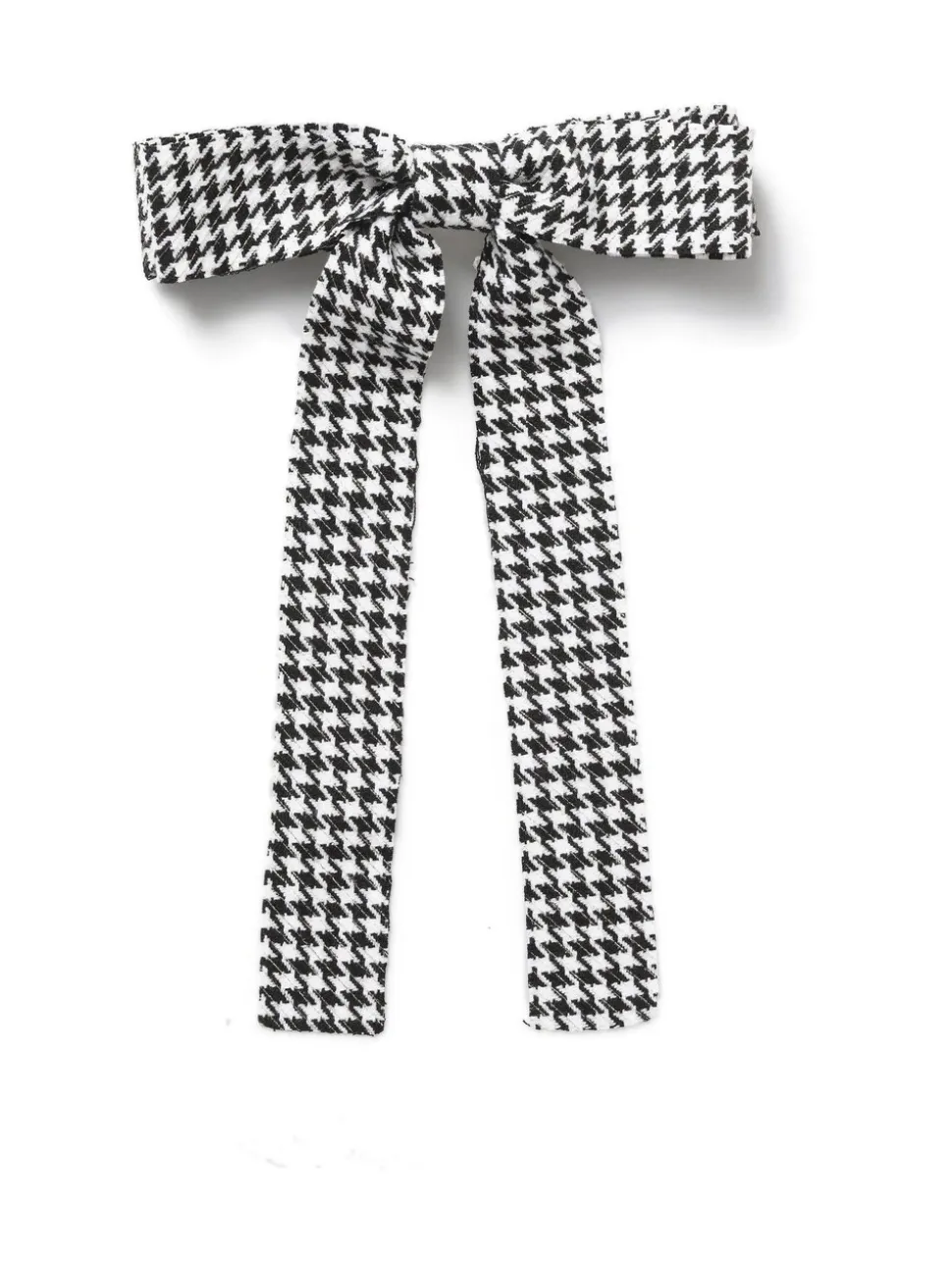 Aela Houndstooth Black and White Hair Bow