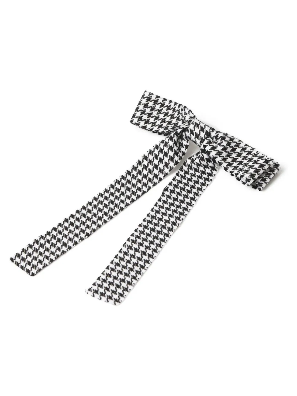Aela Houndstooth Black and White Hair Bow