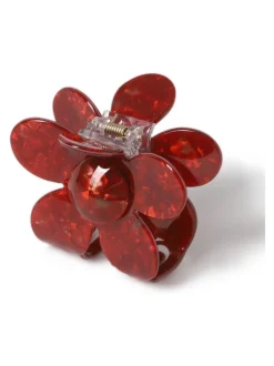 Aela Red Flower Hair Claw