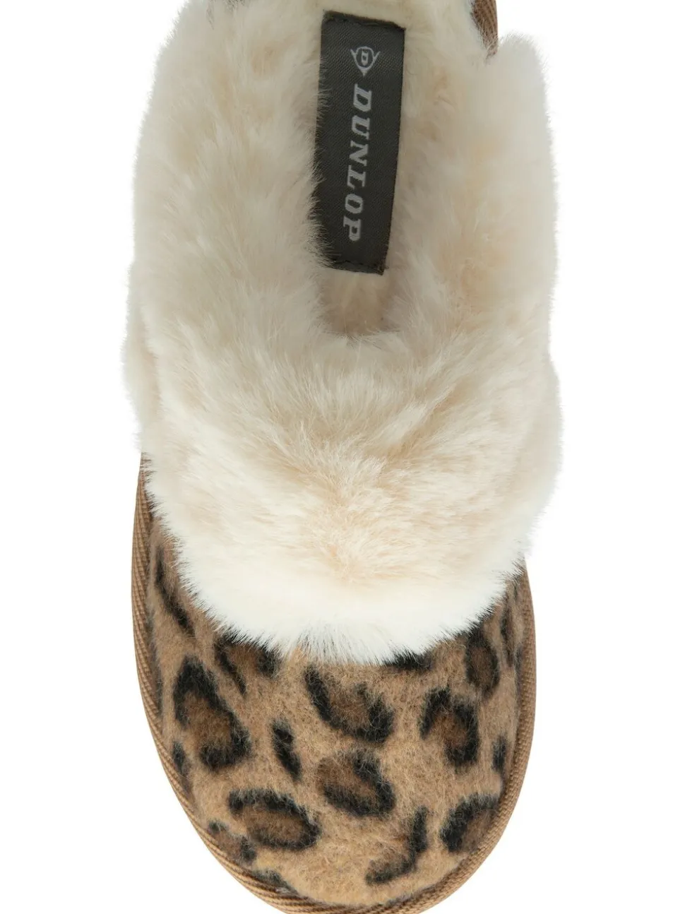 Animal - Dunlop Faux Suede Mule Slippers Fur Collar