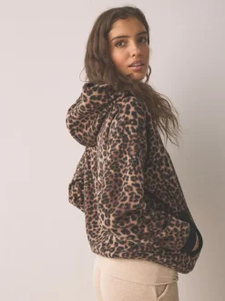 Animal - Fleece met korte rits en borgvoering