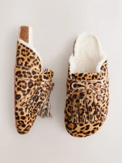 Animal - Fringe Mule Footbed Slippers