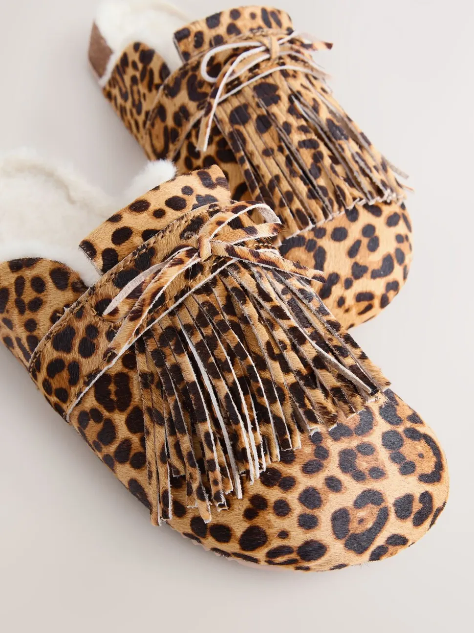 Animal - Fringe Mule Footbed Slippers
