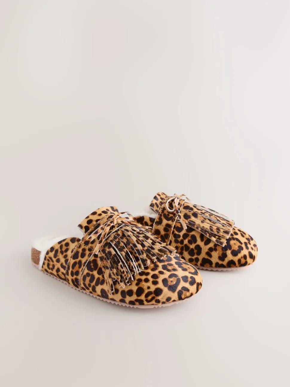 Animal - Fringe Mule Footbed Slippers