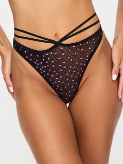 Ann Summers Love Me Sequin Heart Crotchless Thong