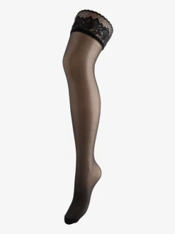 Ann Summers Scallop Edged Lace Top 100% Cotton Tights