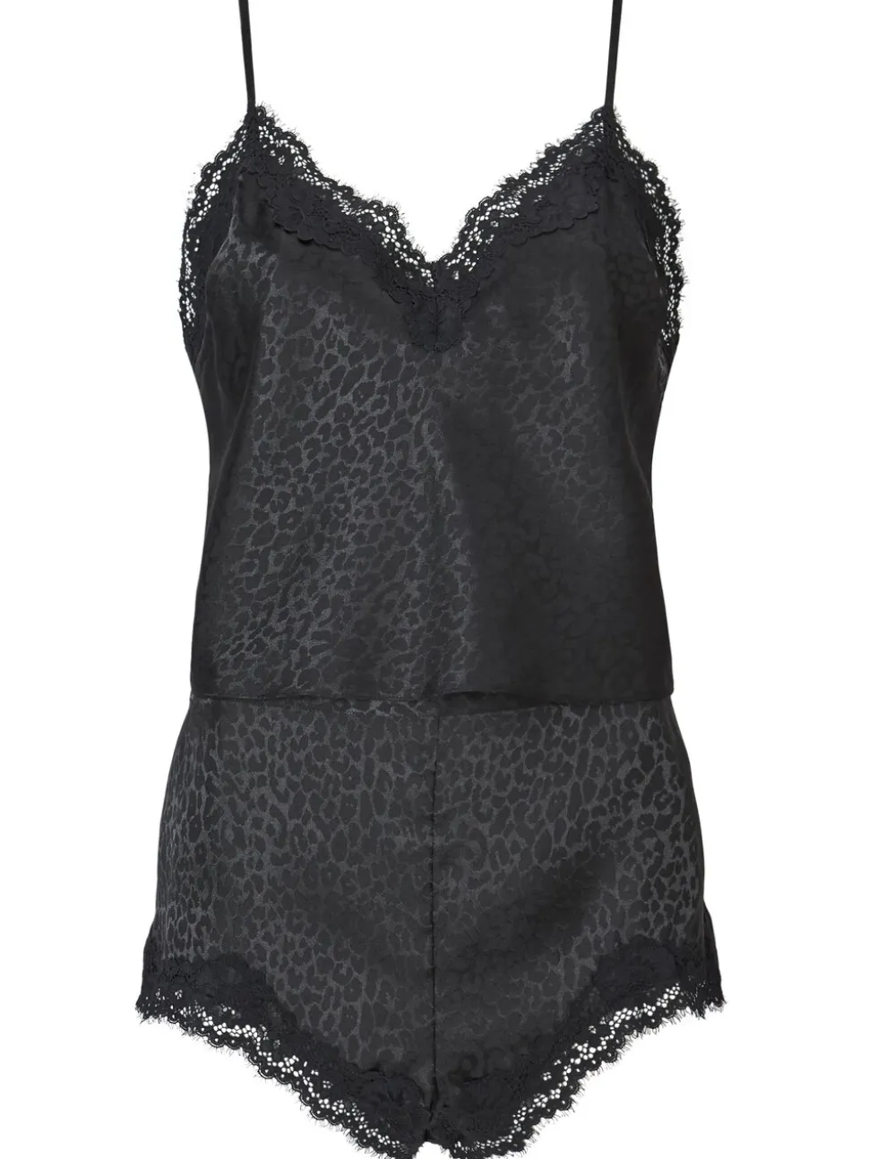 Ann Summers Signature Satin Animal Print Short Cami Pyjama Set