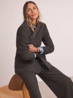 Anthology By JD Williams Premium Herringbone Single Breasted Blazer