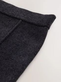 Antraciet - Chenille Seam Detail Mini Skirt Co-Ord