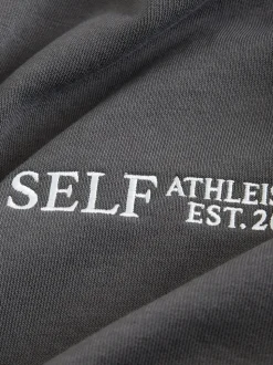 Antraciet - Sweatshirt met korte rits