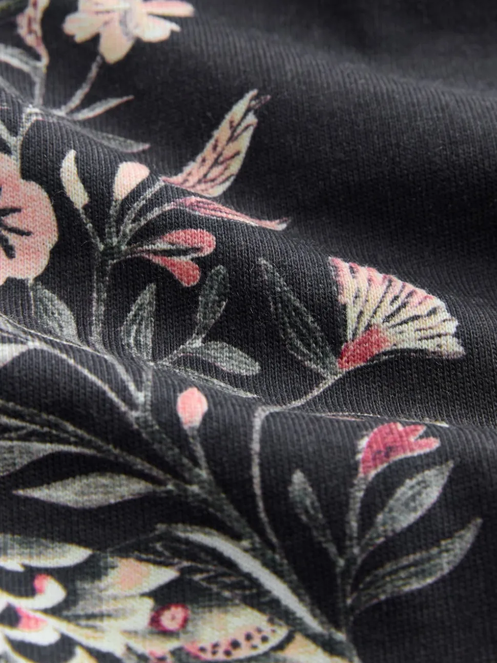 Antracietkleurig met luipaardprint - Pyjama met lange mouwen