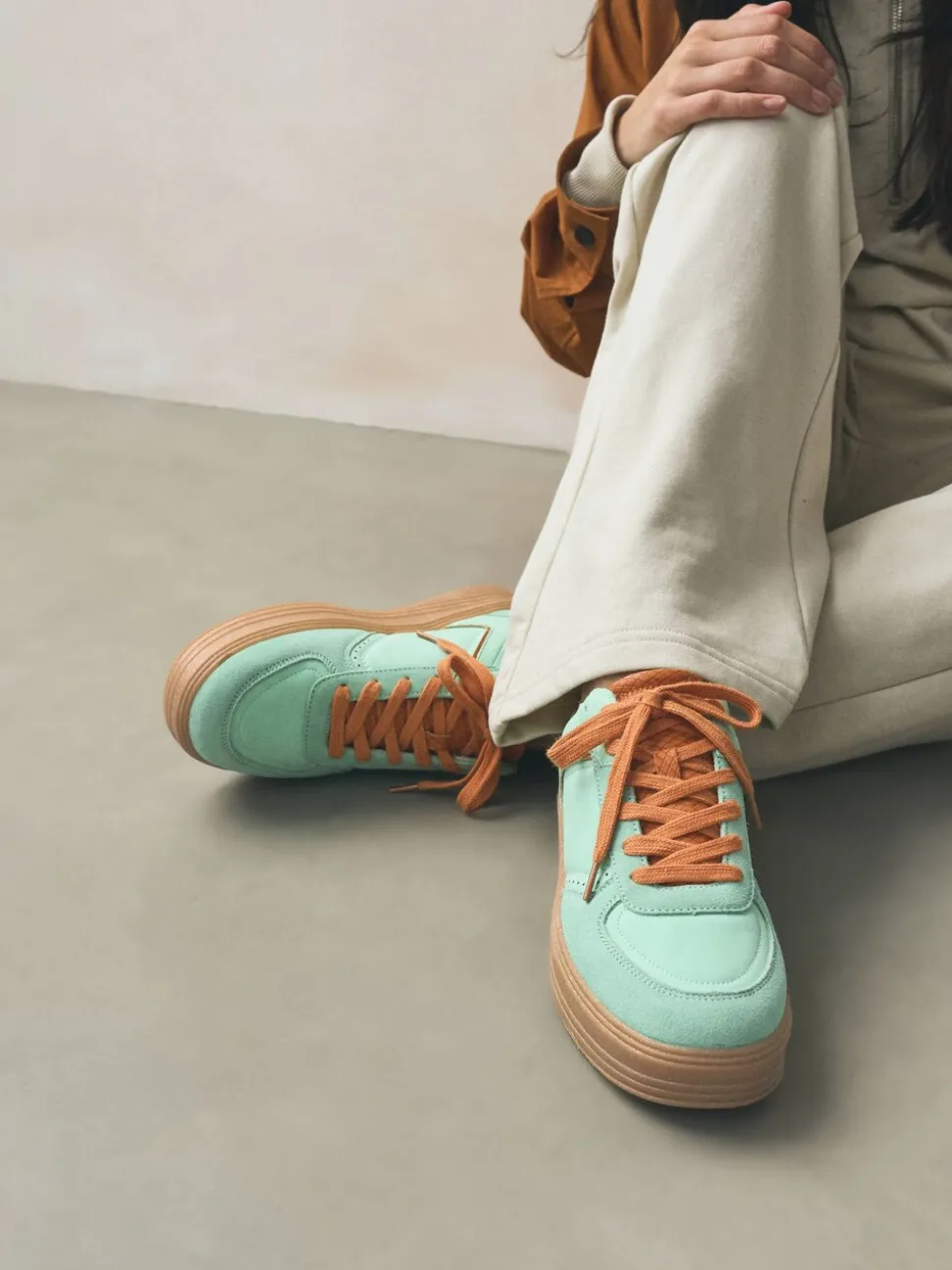 Aqua - Chunky sneakers met veters en plateauzool