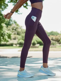 Aubergine - Active Sports Dry Tech Sculpting Leggings