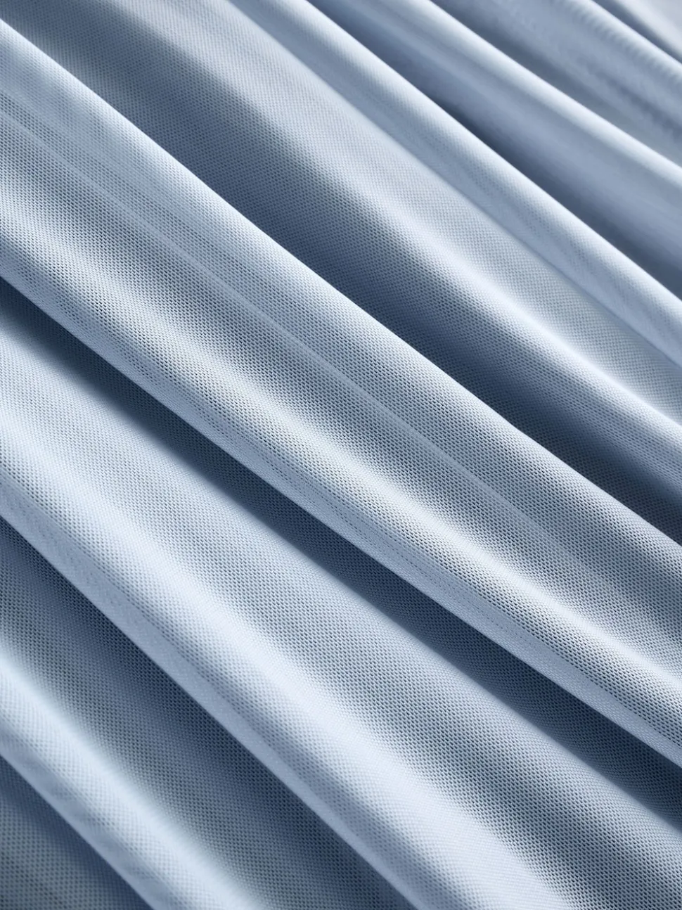 Avondblauw - Multiway mesh Maxi-jurk voor Bruiloftsgasten
