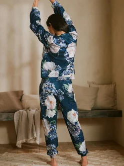 B by Ted Baker Blue Floral Twosie Pyjamas