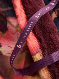 B By Ted Baker bordeauxrode comfortabele kamerjas
