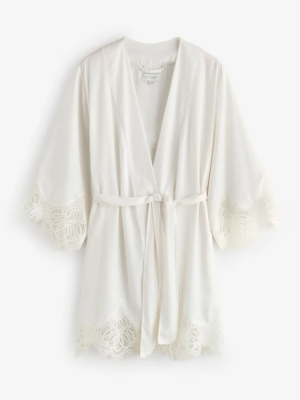 B by Ted Baker Ecru Satin Lace Bridal Robe