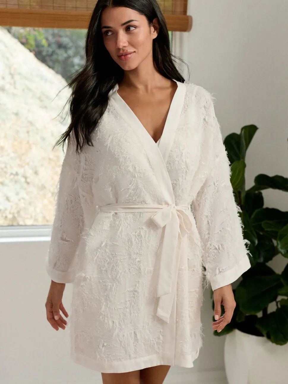 B by Ted Baker Feather Ivory Bridal Robe