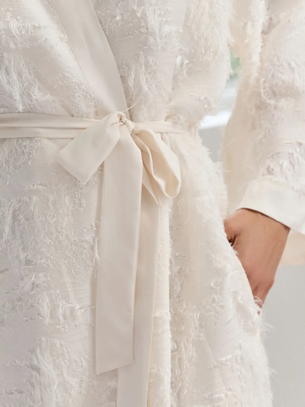 B by Ted Baker Feather Ivory Bridal Robe