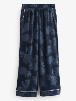 B by Ted Baker Navy Jacquard Button Through Pyjamas