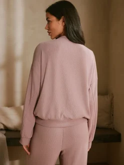 B by Ted Baker Pink Ottoman Rib Lounge Top