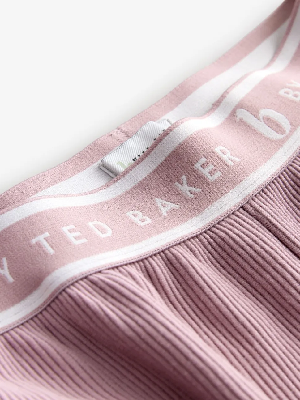 B by Ted Baker Pink Ottoman Rib Wide Leg Lounge Trousers
