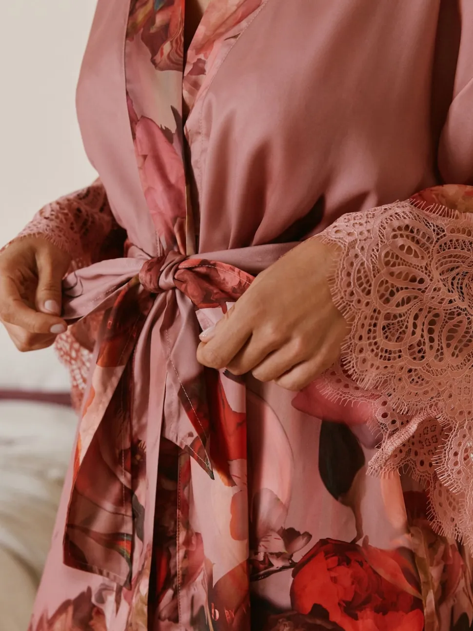B by Ted Baker Pink Satin Robe
