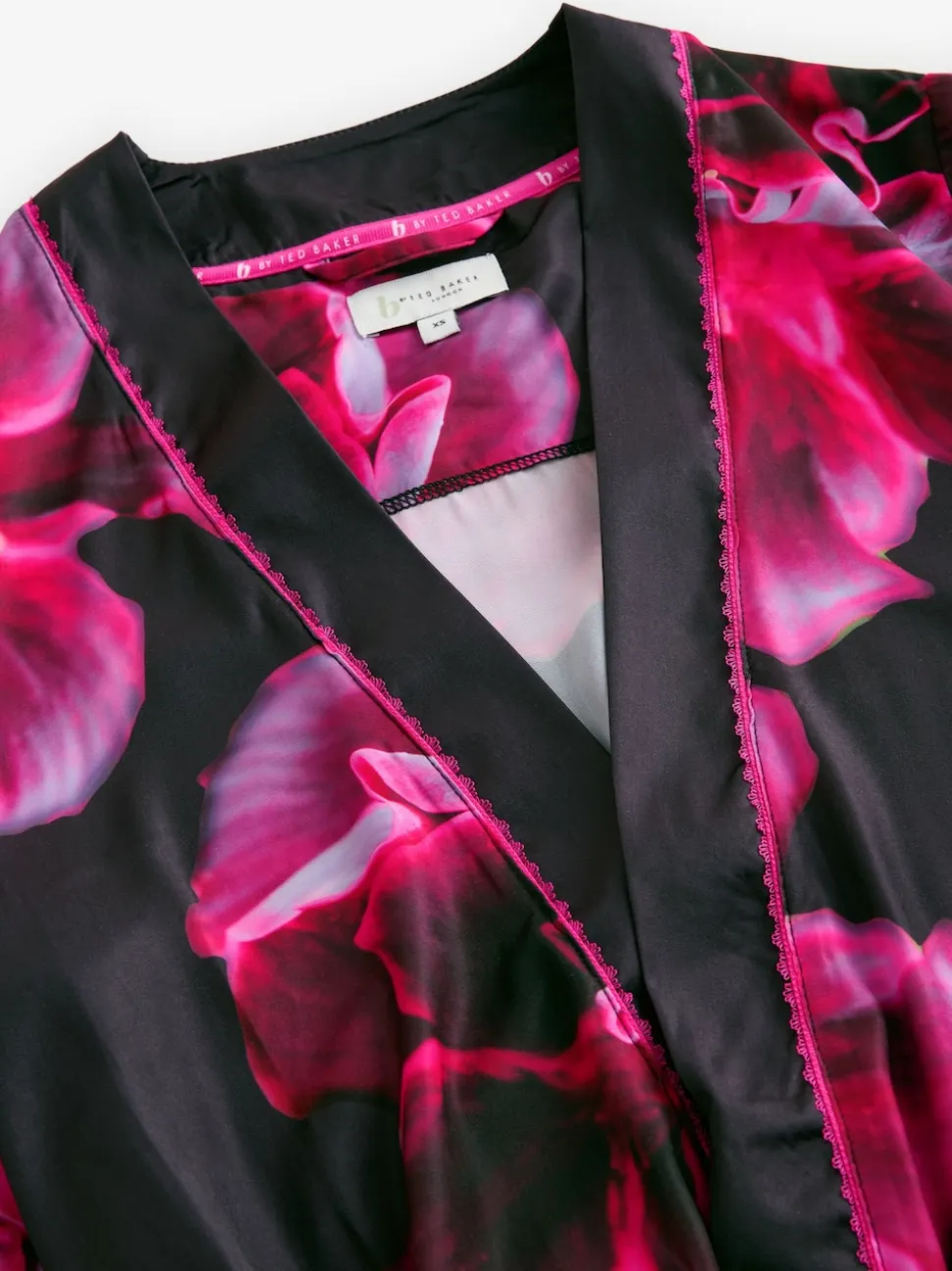 B by Ted Baker Purple Bright Floral Satin Robe